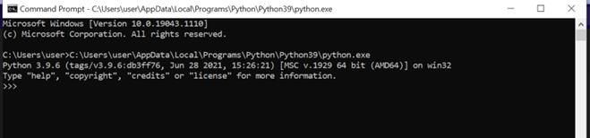 run Python successfully