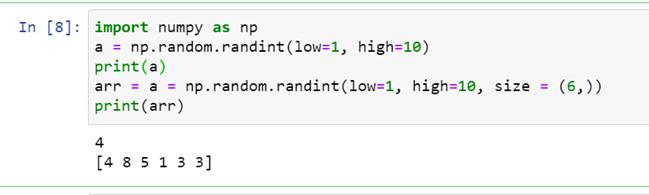numpy.random.randint function 2