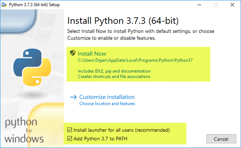 python-windows-setup