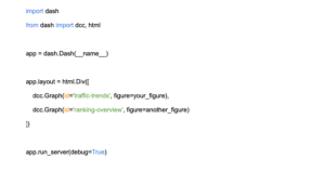 Example of script for customizing dynamic dashboards with Python