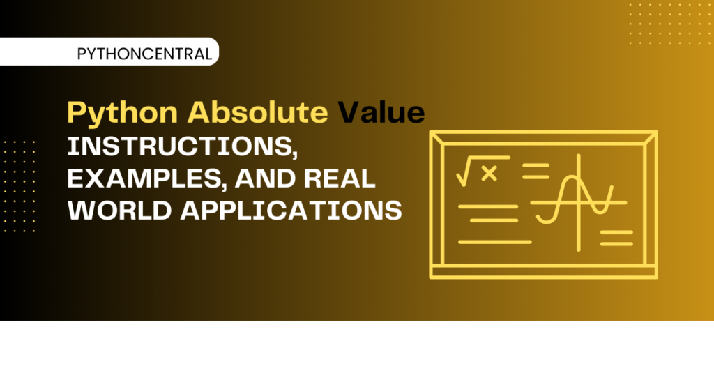 how to use python absolute value