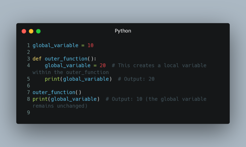 python global variable